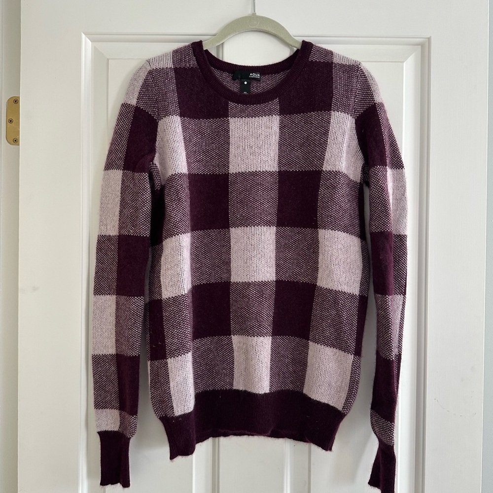 Aqua // Cashmere Crewneck Sweater
